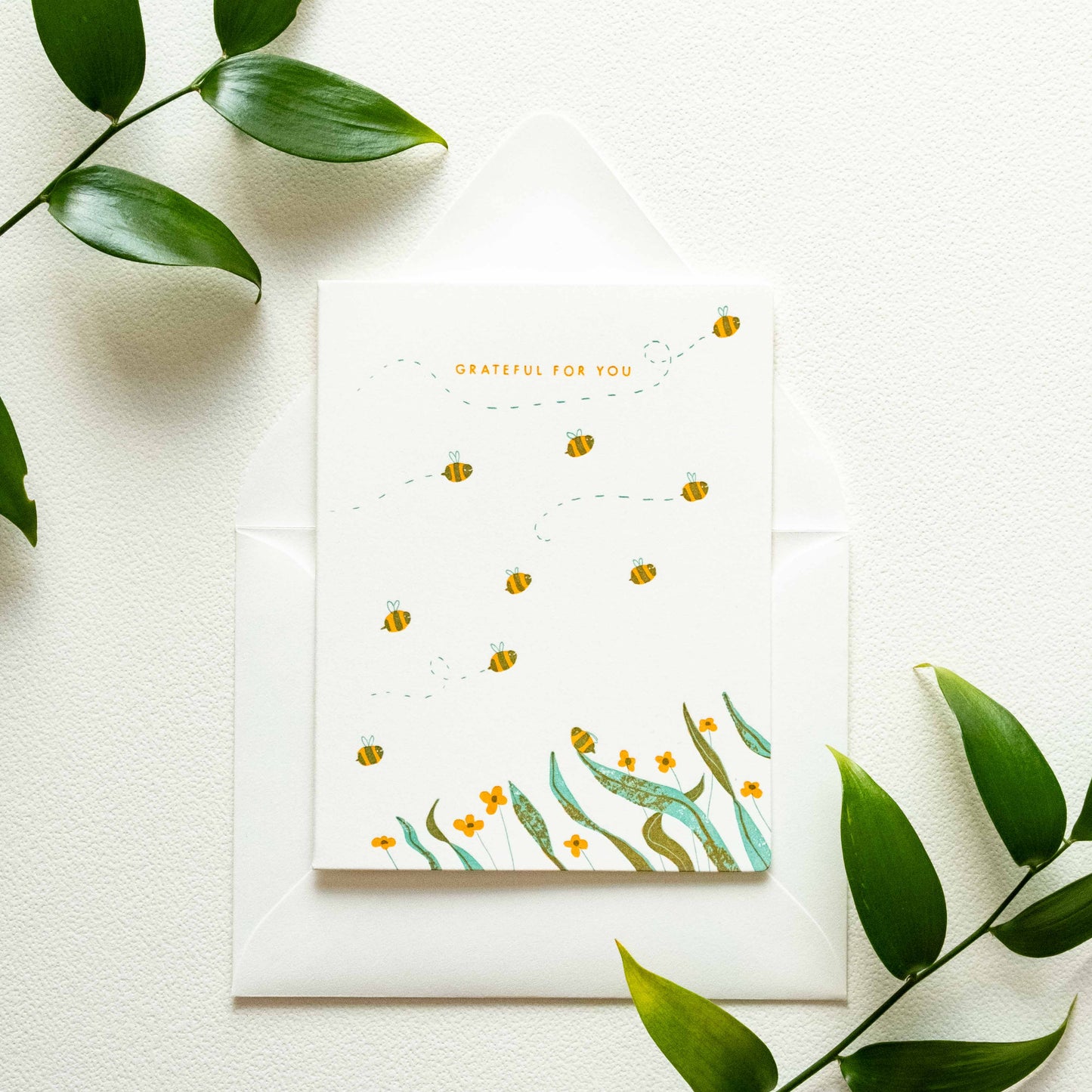 Grateful Bees | Letterpress Card