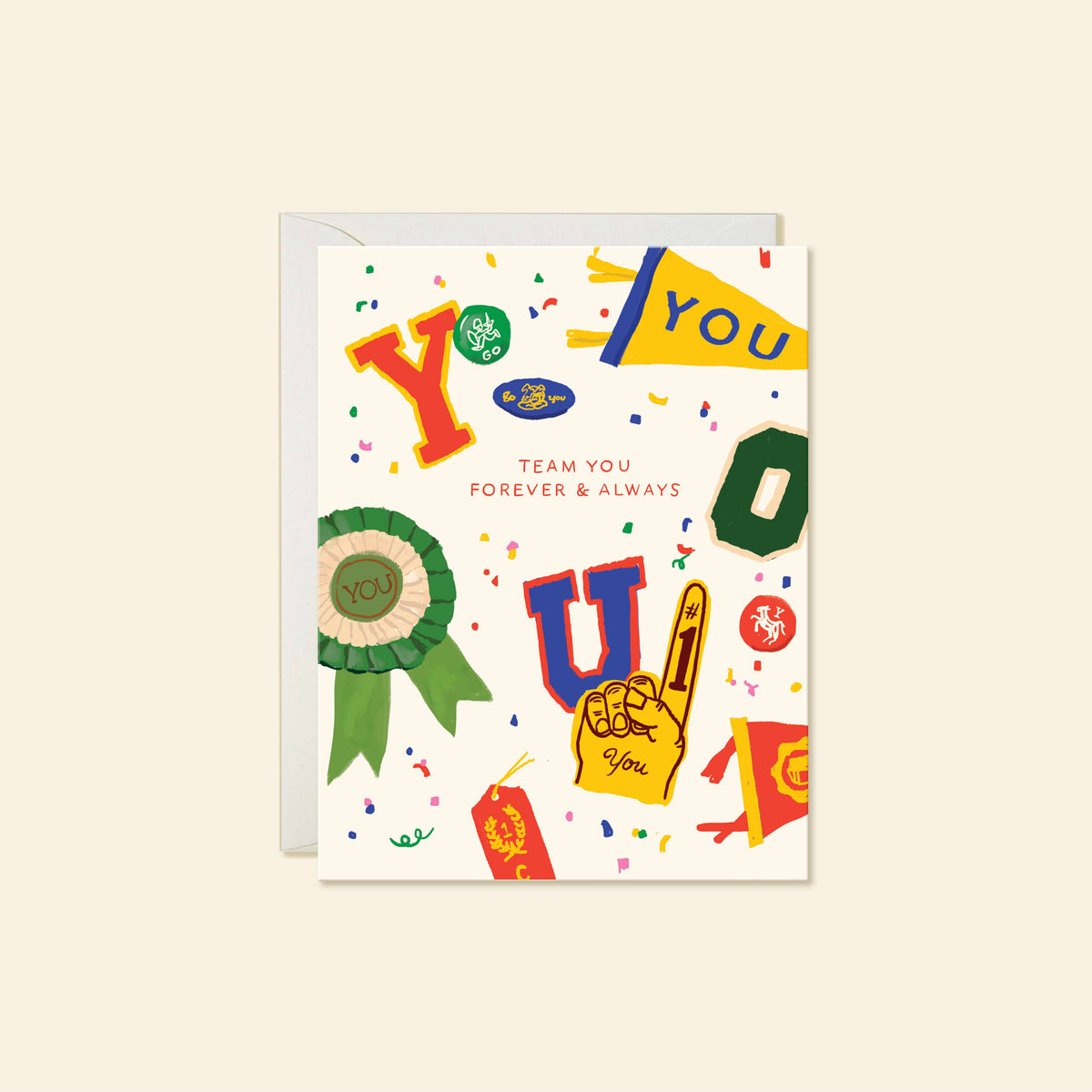 Team You – Cute & Cheerful Love Friendship Greeting Card