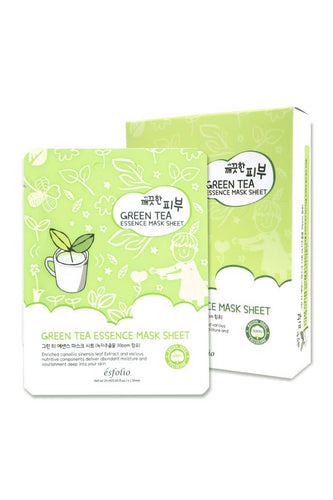 Esfolio ESMPPUGR Essence Mask Sheet Green Tea - Front & Company: Gift Store