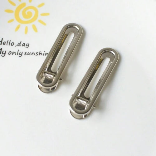 Silver metal Clips set of 2 - Front & Company: Gift Store
