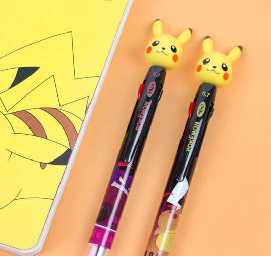 Pokemon Mascot 3-Color Ballpoint Pen Pikachu