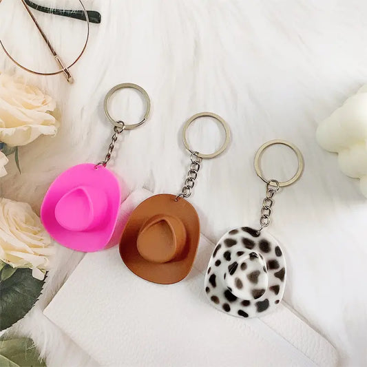 Cowboy hat keychain