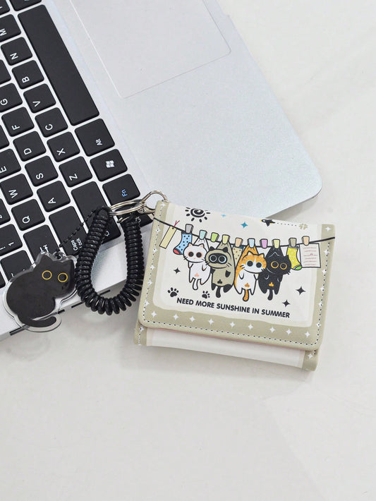 Happy Cat Wallet Korean Style Wallet