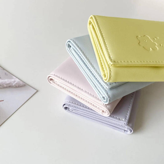Bear Wallet Short PU Leather Wallet