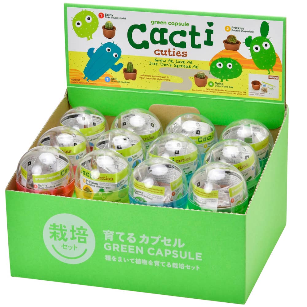 Green Capsule Cacti Cuties - Assorted 4 Styles
