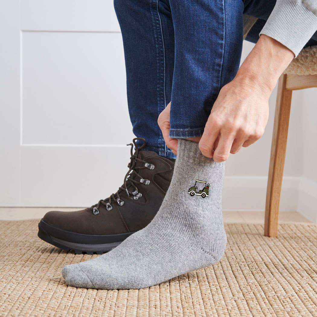 Golf Buggy Sports Lover Wool Socks