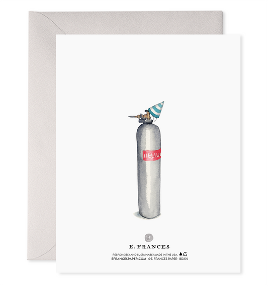 Helium 50 | 50th Birthday Greeting Card