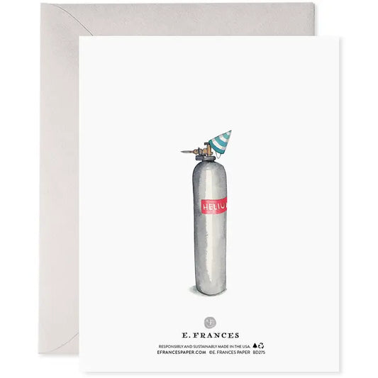 Helium 50 | 50th Birthday Greeting Card