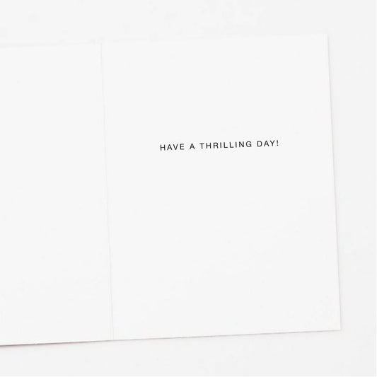 Roller Coaster Birthday Greeting Card