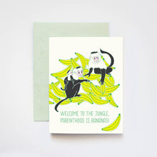 Load image into Gallery viewer, Parenthood is Bananas Baby Congratulations Greeting Card
