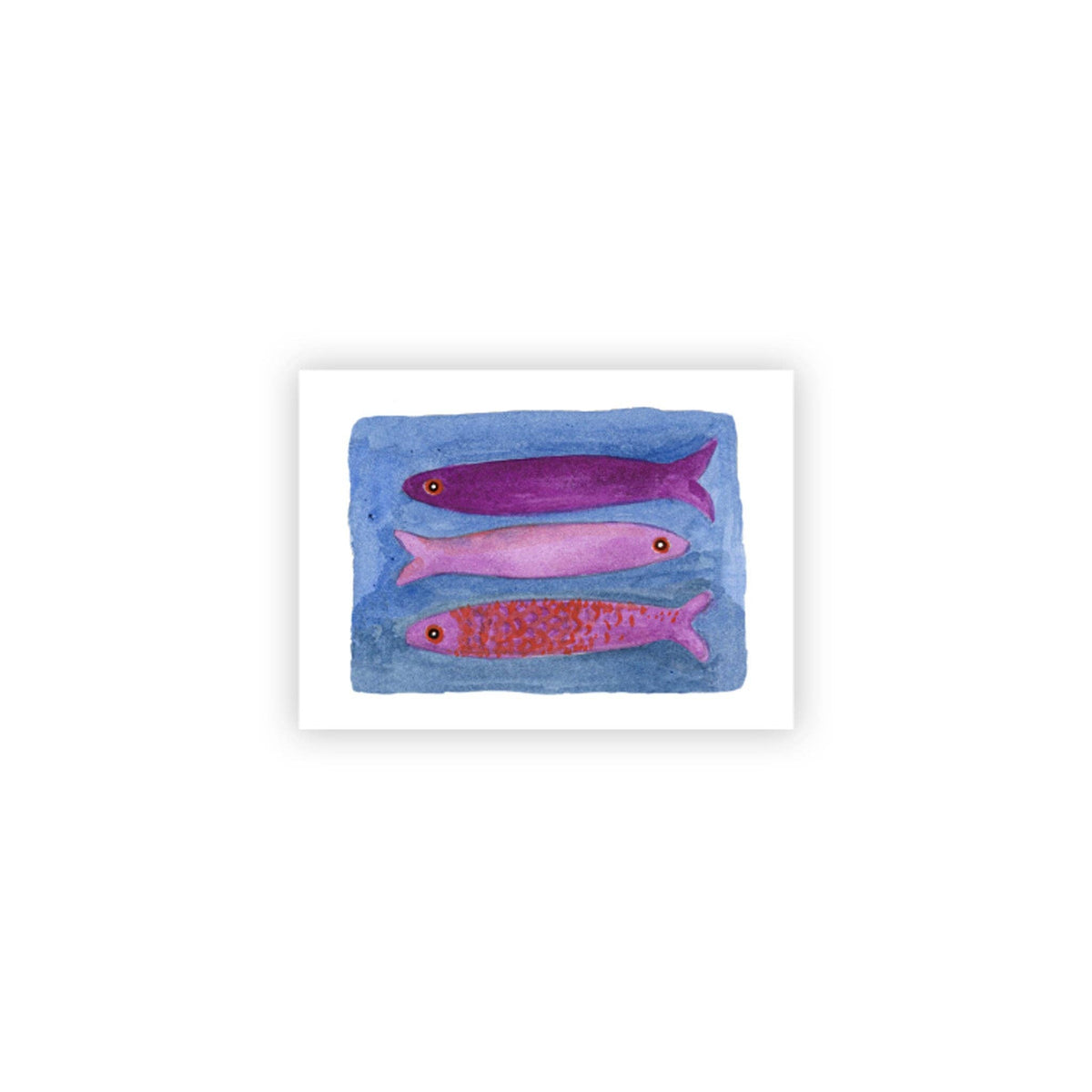 Purple Sardines / Boxed Note Cards
