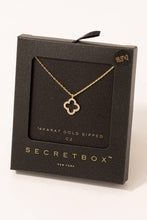 Load image into Gallery viewer, Secret Box Clover Pendant Necklace
