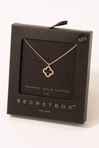 Secret Box Clover Pendant Necklace - Front & Company: Gift Store