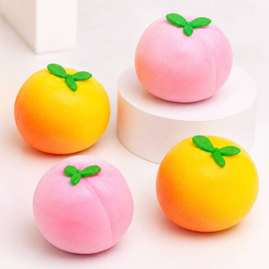 Peach Crunch Squishy - Soft & Stretchy ASMR Fidget Toy