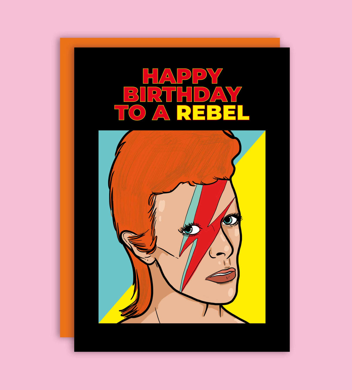 Happy Birthday To A Rebel 80's Greeting Card