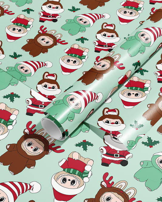 Merry Xmas to Layuyu Christmas, Lafufu, Wrapping Paper