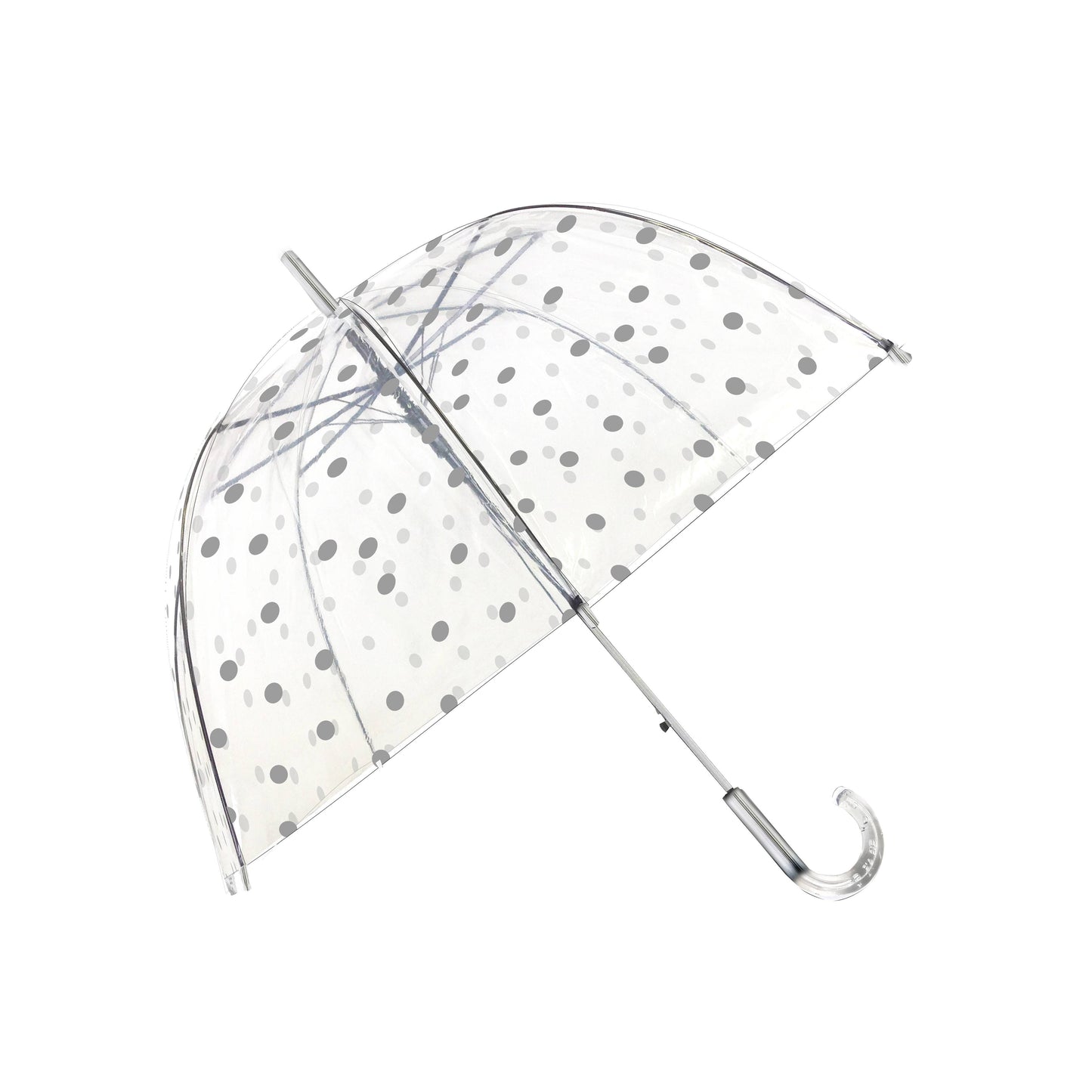 Copper and Silver Polka Dot Umbrella