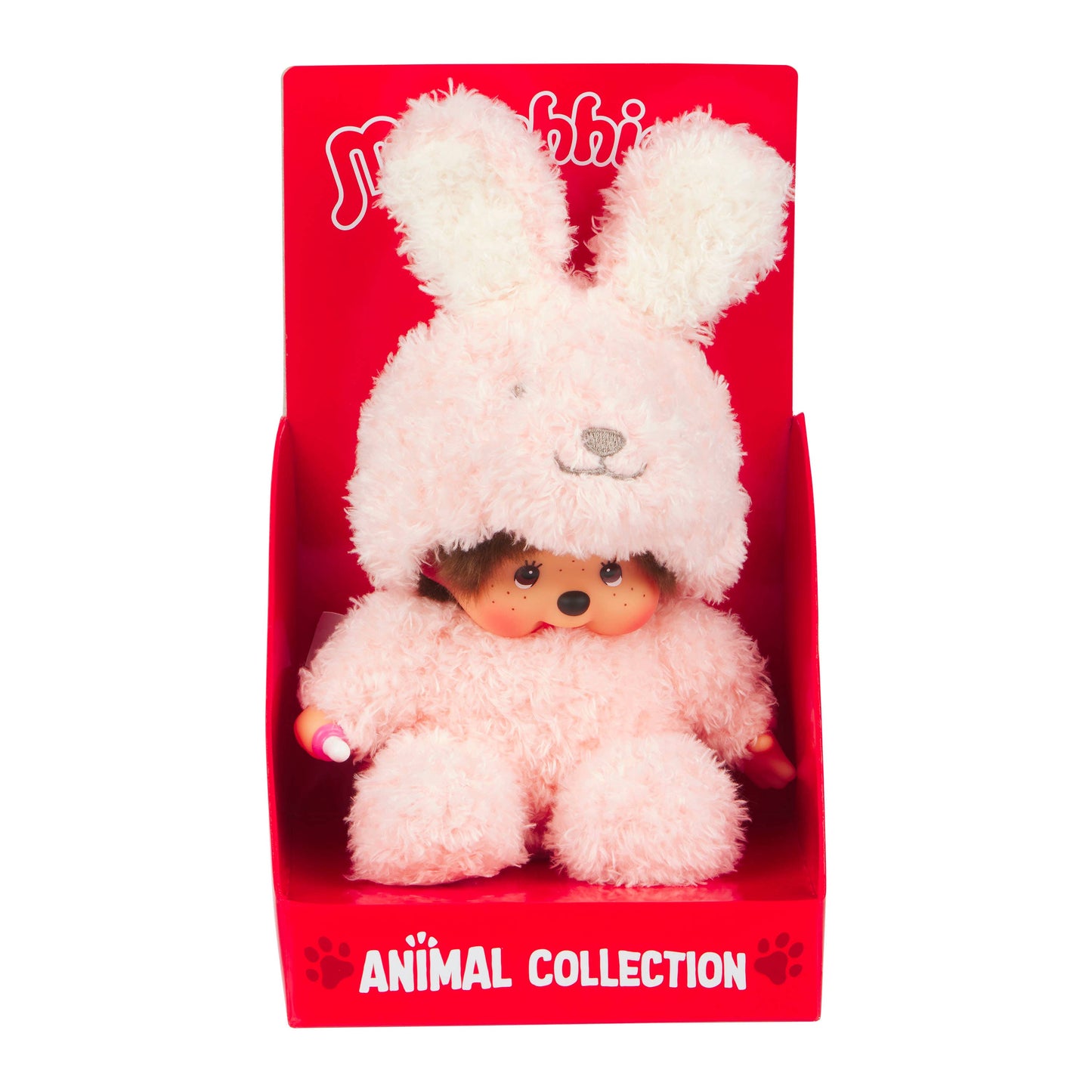 Monchhichi Sitting Fluffy Bunny Doll Plush