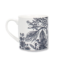 Load image into Gallery viewer, Ceramic Mug Woodland Navy Bird
