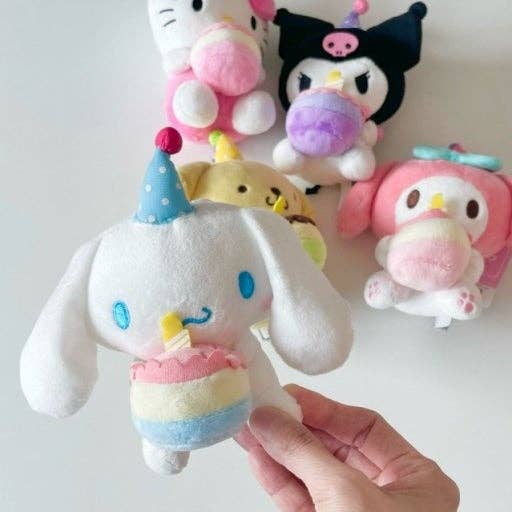 Limited ! Sanrio Party Celebrate Plush Keychain - 13cm