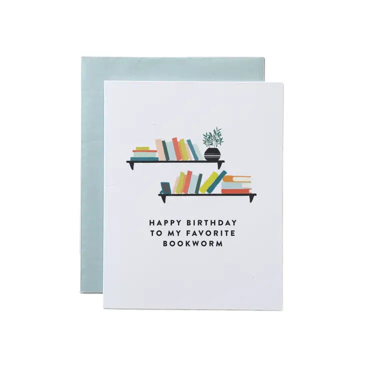Bookworm Birthday Card