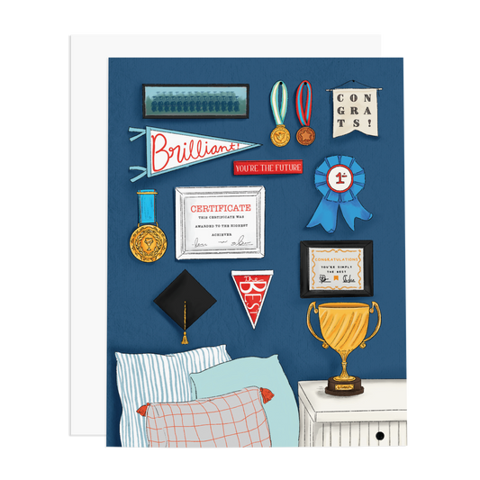 Wall of Achievements Greeting Card