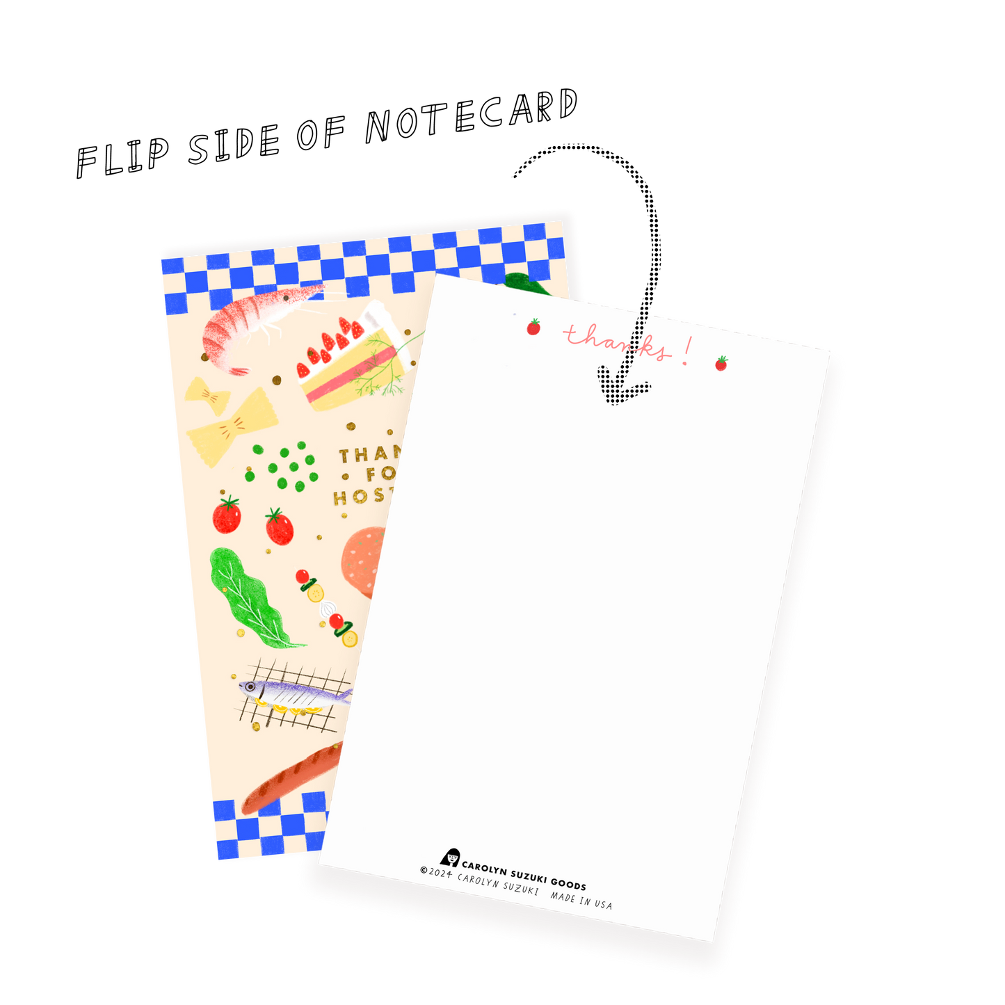 HOST WITH THE MOST - Notecard Single