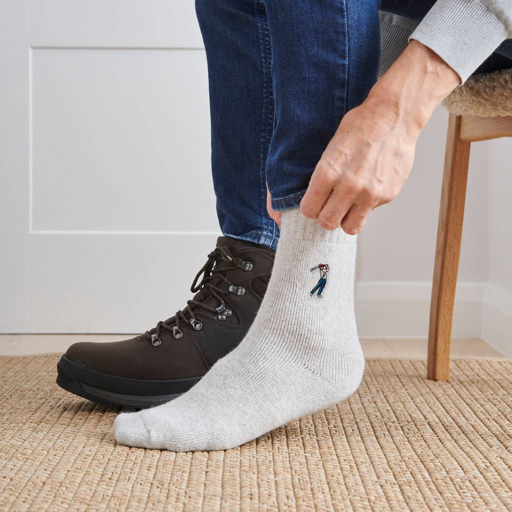 Golfer Sports Lover Wool Socks