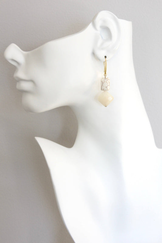 ISLE13 White and cream earrings