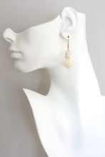 Load image into Gallery viewer, ISLE13 White and cream earrings
