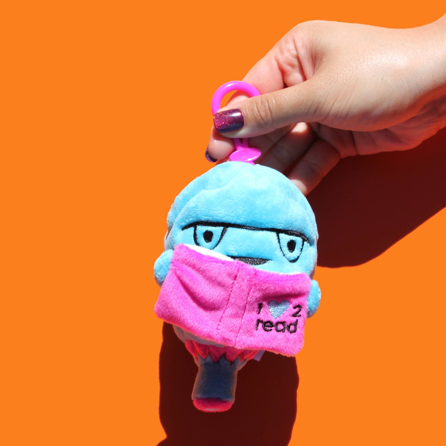 Brain I Love To Read - Mini Plushie Bag Charm