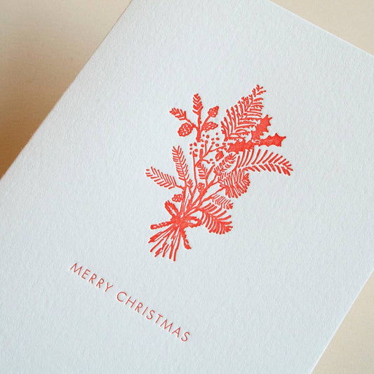 Elegant Christmas Bouquet Card