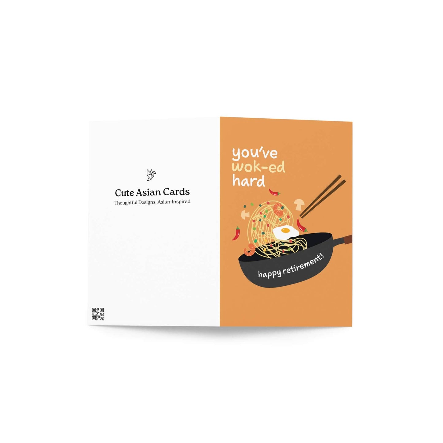 Wok-ed Hard Funny Retirement Cards | Chinese Food Pun Greetings