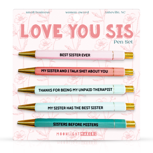 Love You Sis - Pen Set - Sister Gift, Birthday