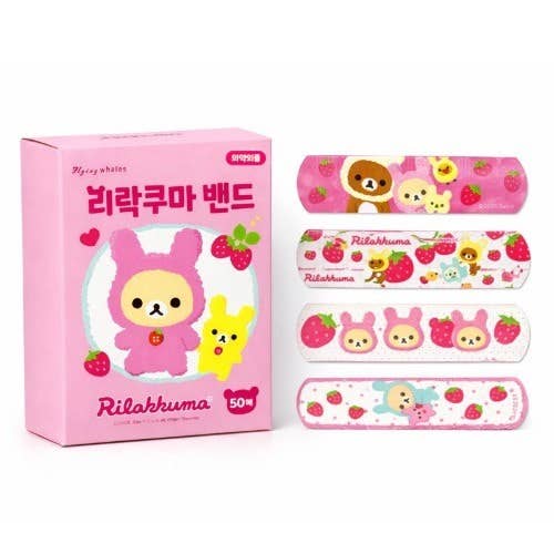 Rilakkuma Cute Characters Bandages – 50pcs Value Box