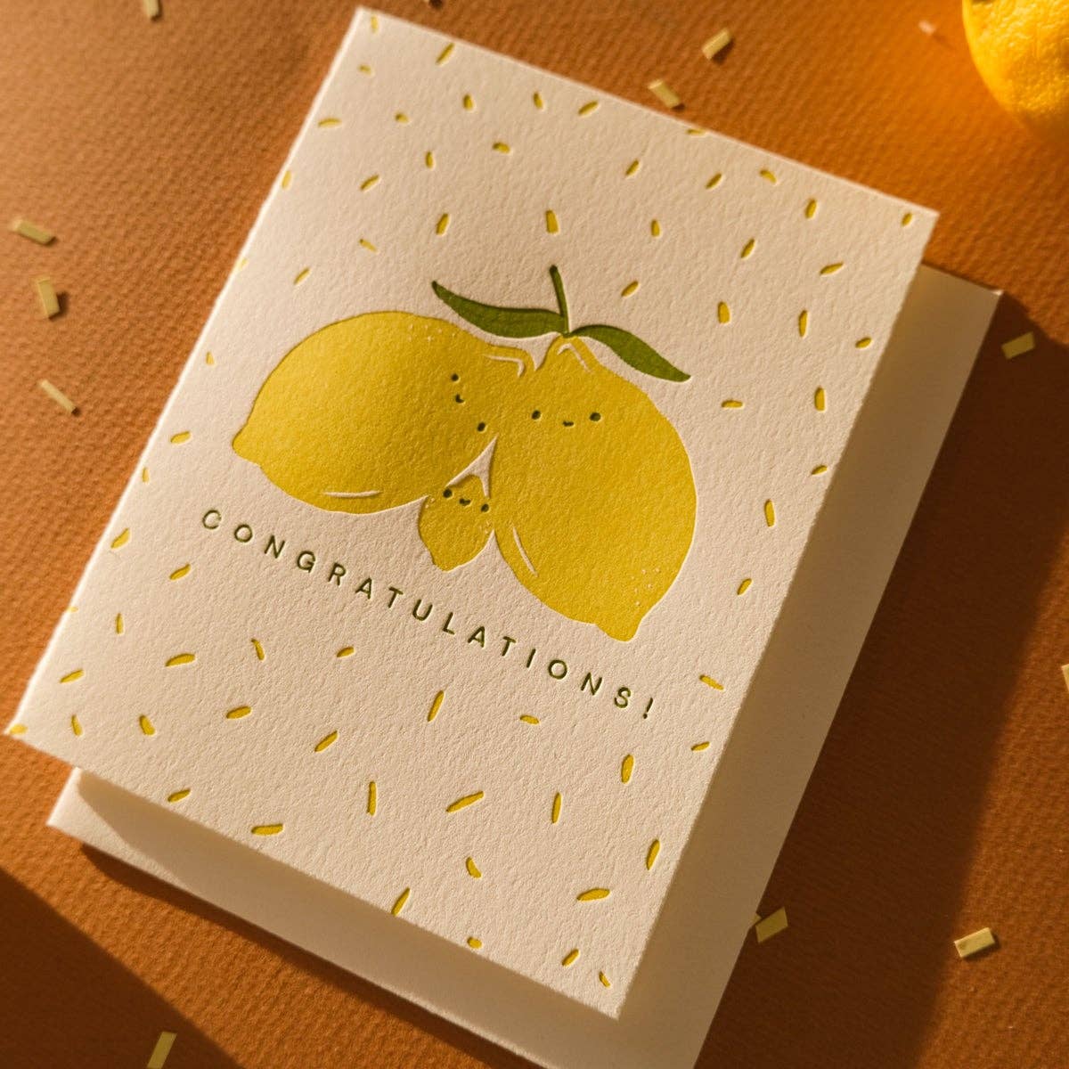Congrats Lemons | Family Baby | Letterpress Card