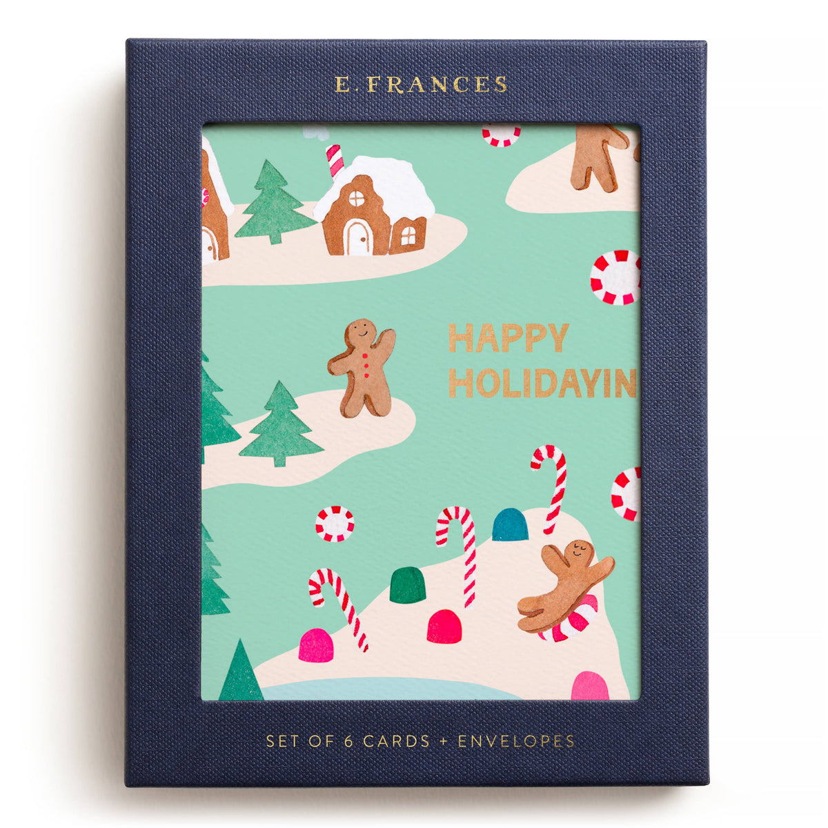 Gingerbread Village Boxed Card Set, Set of 6