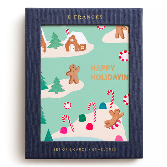 Gingerbread Village Boxed Card Set, Set of 6