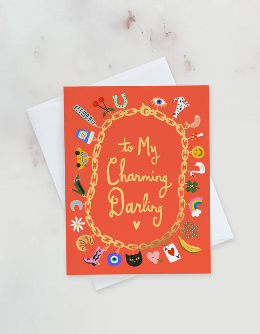 Charming Darling Valentine Love Greeting Card