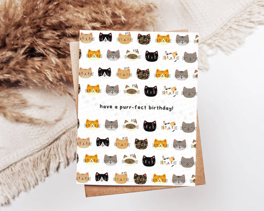 Have A Purr-fect Birthday Greeting Card