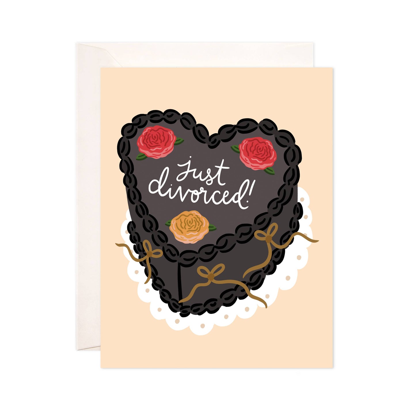 Divorced Cake Greeting Card