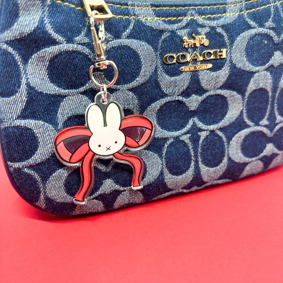 Bunny Bow|Strawberry Trinkets|  Acrylic Charm