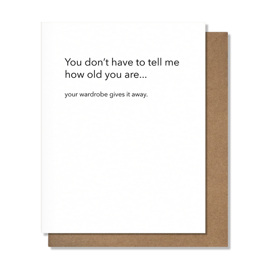 Wardrobe Bday - Birthday Card