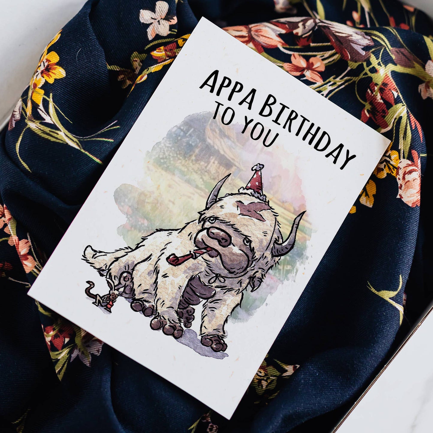 "App-y Birthday" - Elemental Bender Nerdy Birthday Card