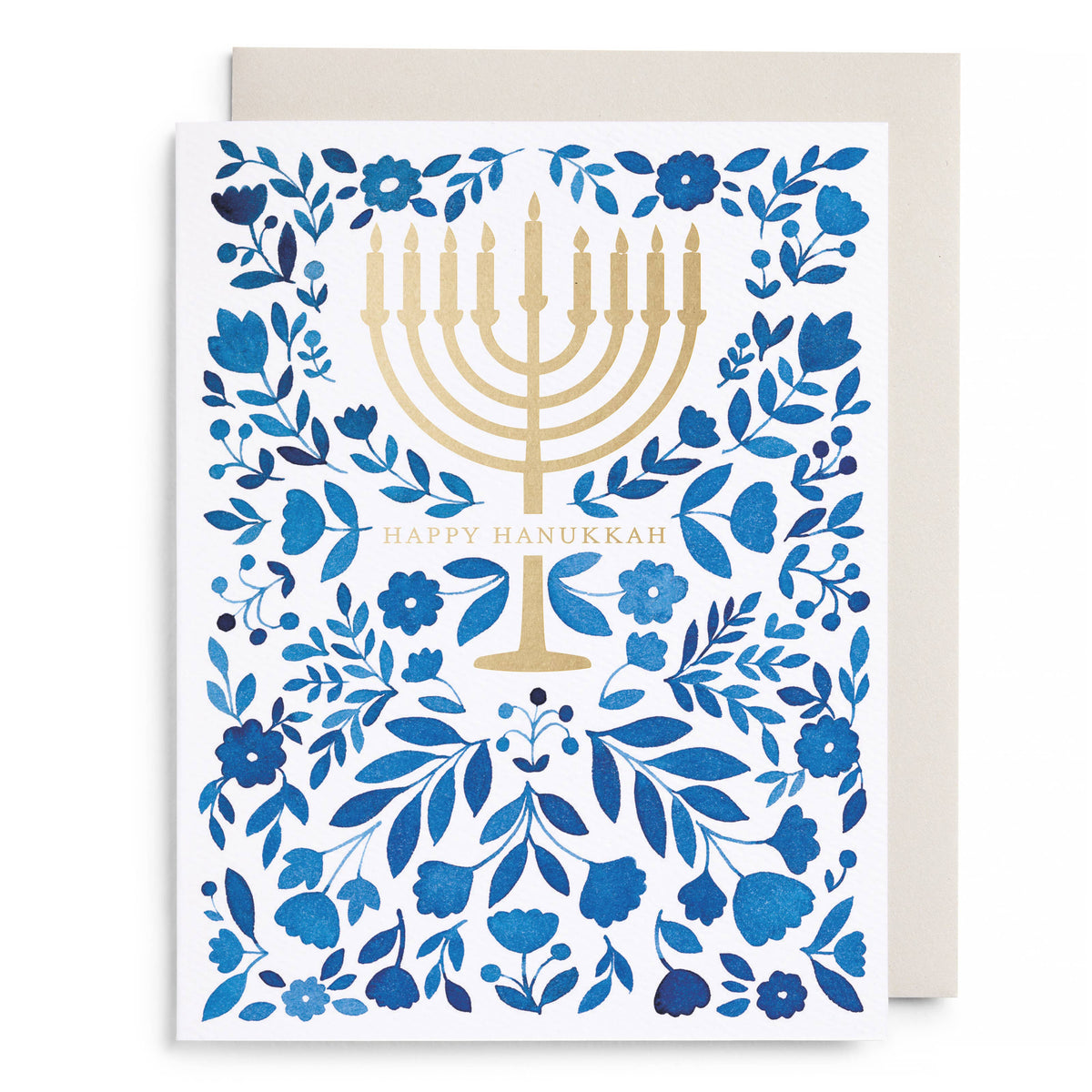 Floral Menorah Boxed Card Set, Set of 6