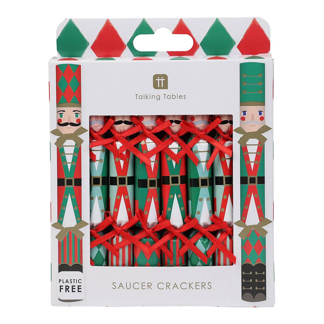 Nutcracker Christmas Saucer Crackers