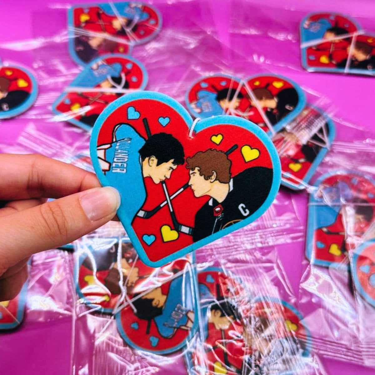 Heated Hockey Romance Car Air Freshener