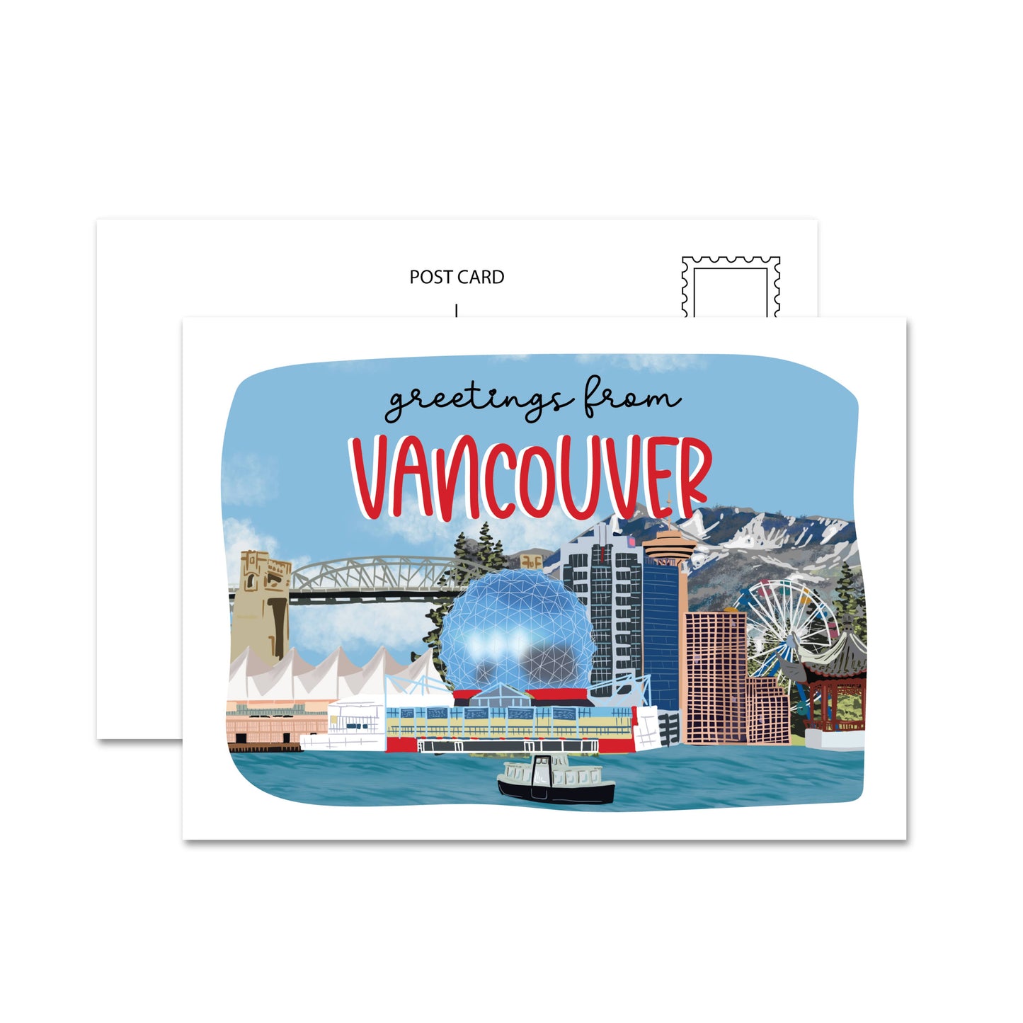 Greetings From Vancouver Postcard