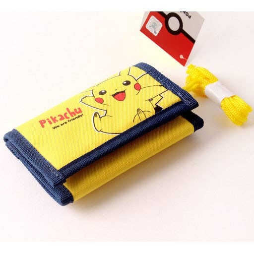 Pokemon Pikachu Velcro Neck Wallet   Tri-Fold ID Wallet