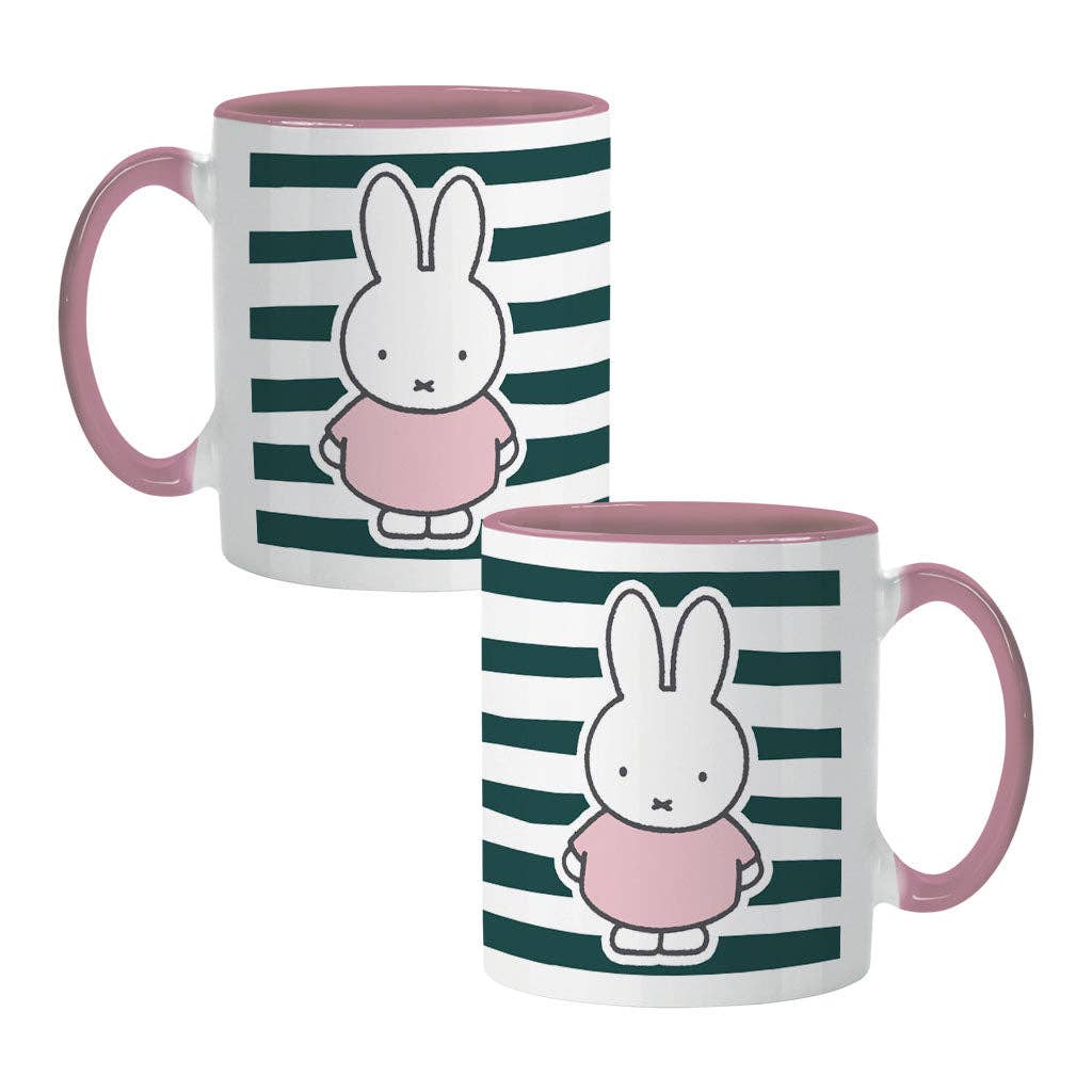 Miffy floral expression stripes colour insert mug